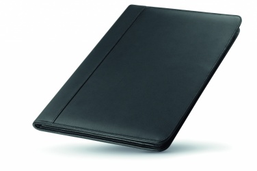 Logo trade corporate gifts picture of: A4 leather conference folder